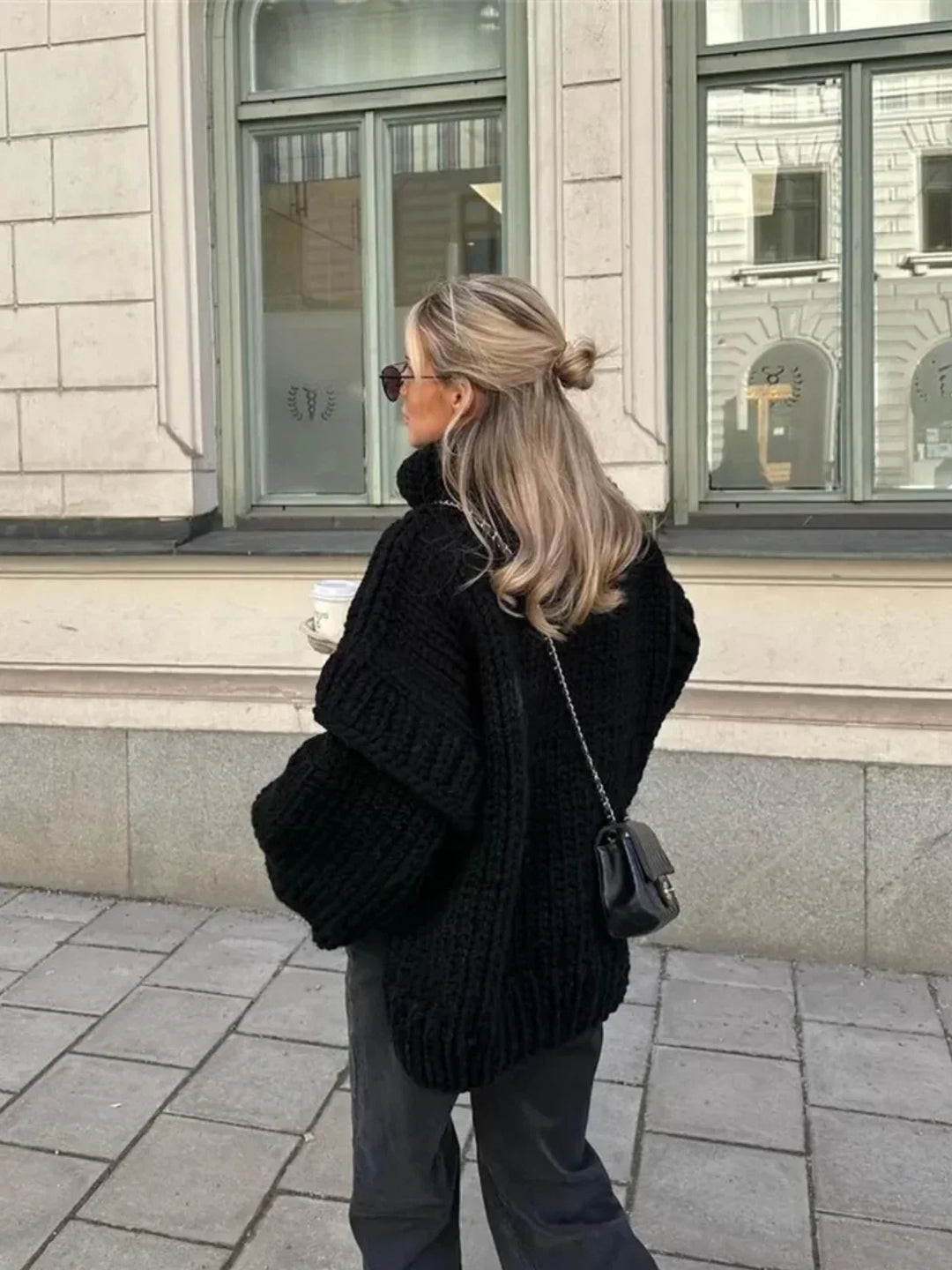 Lune London | Knitted Oversized Turtleneck Sweater