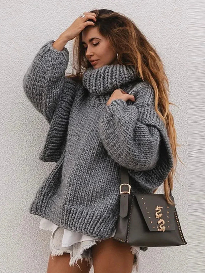 Lune London | Knitted Oversized Turtleneck Sweater