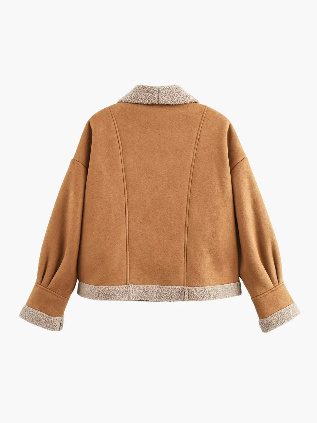 Lune London | Sherpa-lined faux leather jacket