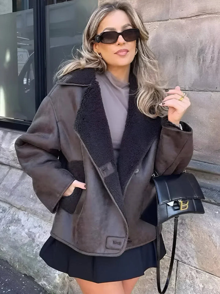 Lune London | Stylish Faux Shearling Coat