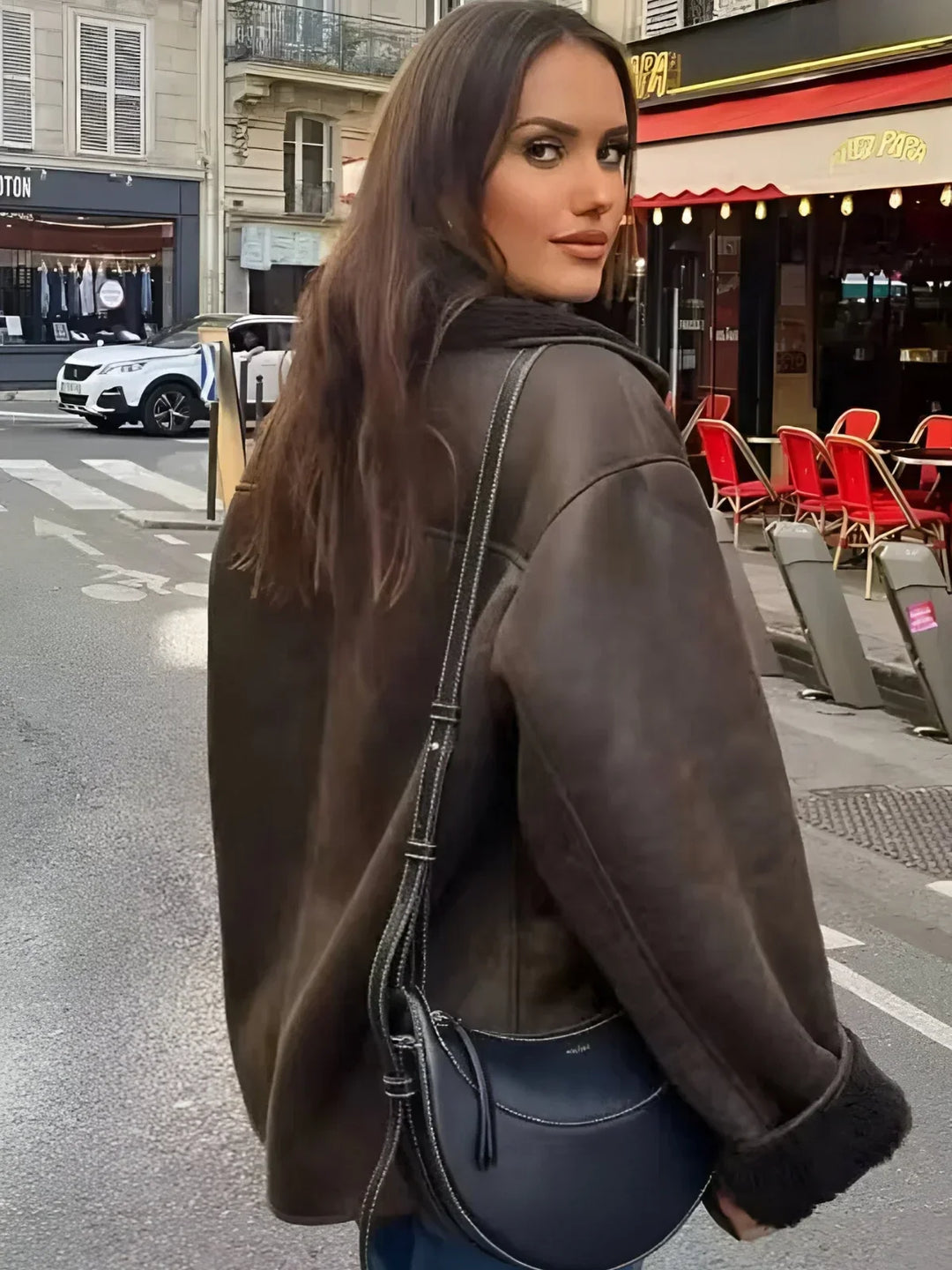 Lune London | Stylish Faux Shearling Coat