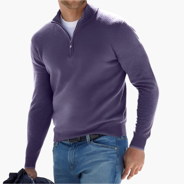 Lune London | Knit sweater with zipper - Casual look and elegant professional