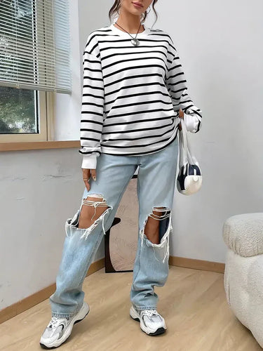 Lune London | Striped Sweatshirt for Women