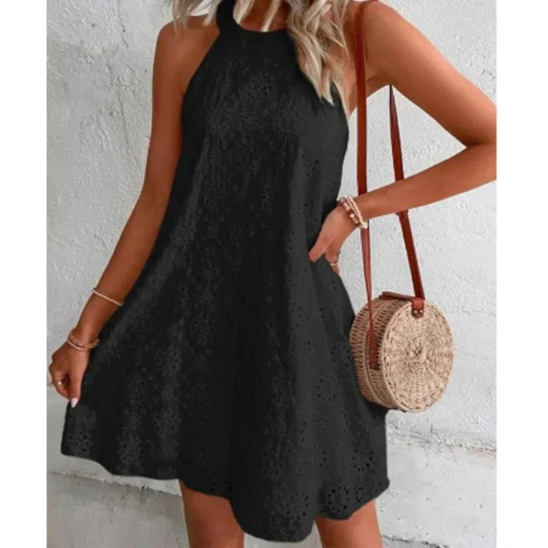 Lune London | Lässig Mini Kleid Ärmellos
