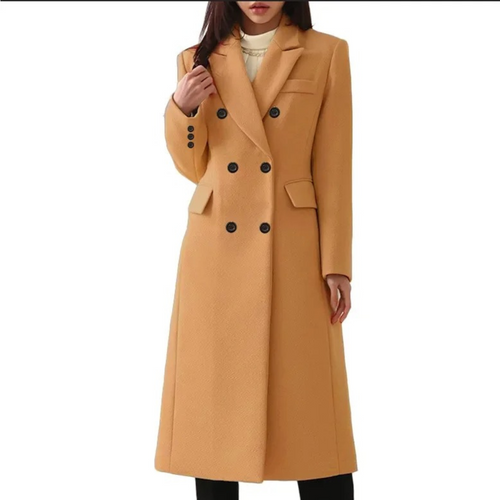 Lune London | Longer Wool Women's Coat with Double Collar