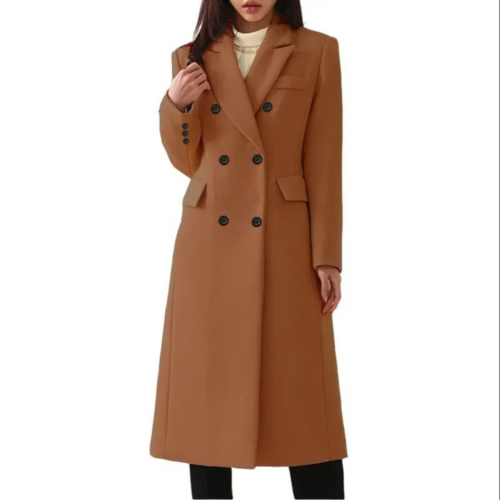 Lune London | Longer Wool Women's Coat with Double Collar
