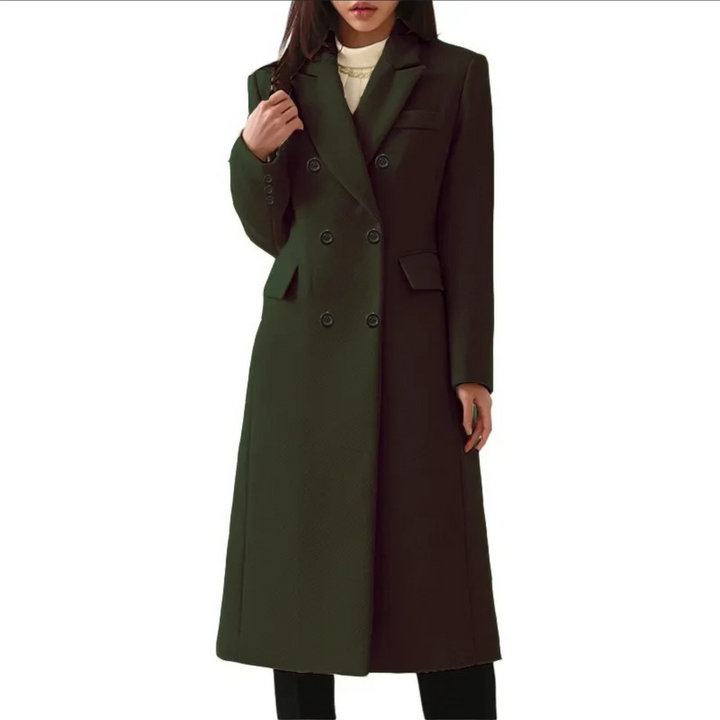 Lune London | Longer Wool Women's Coat with Double Collar