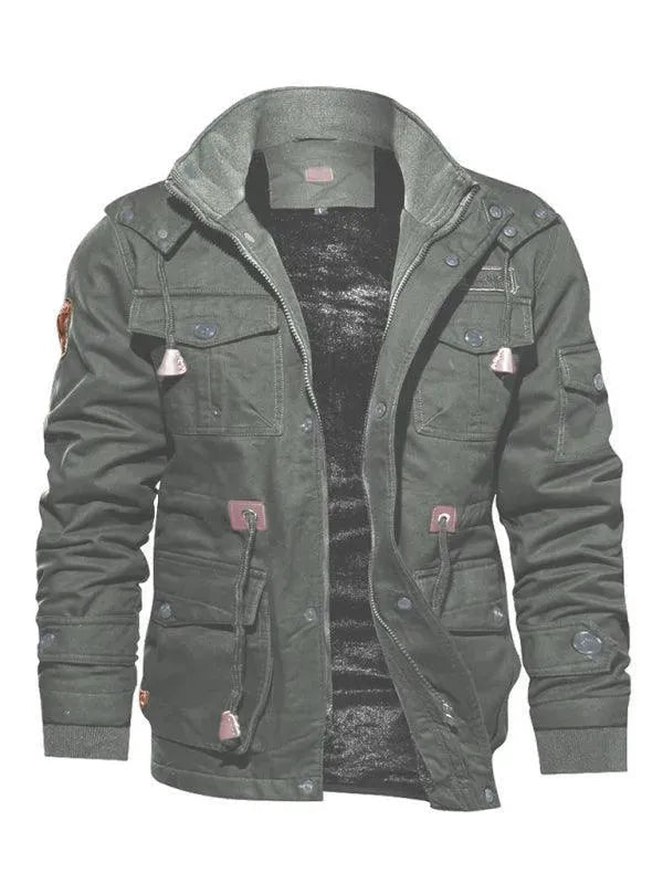 Lune London | Loose Stand Collar Hoodie Jacket for Men Winter