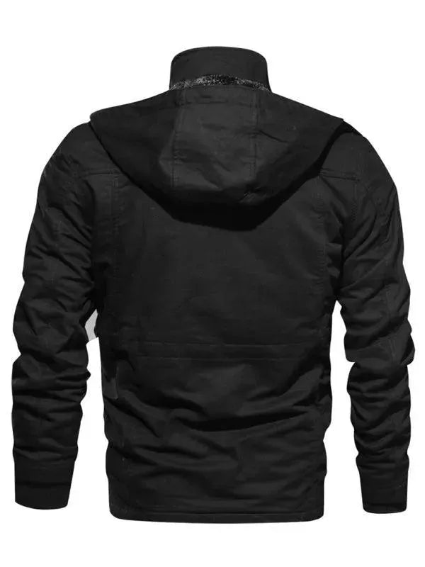 Lune London | Loose Stand Collar Hoodie Jacket for Men Winter
