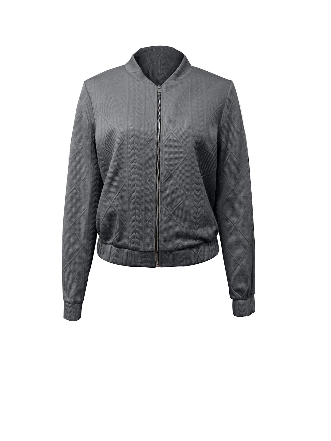 Lune London | Casual bomber jacket with solid color texture