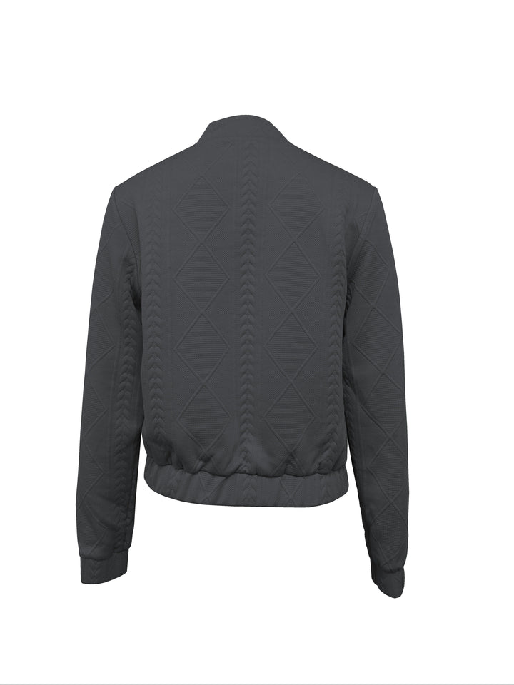 Lune London | Casual bomber jacket with solid color texture