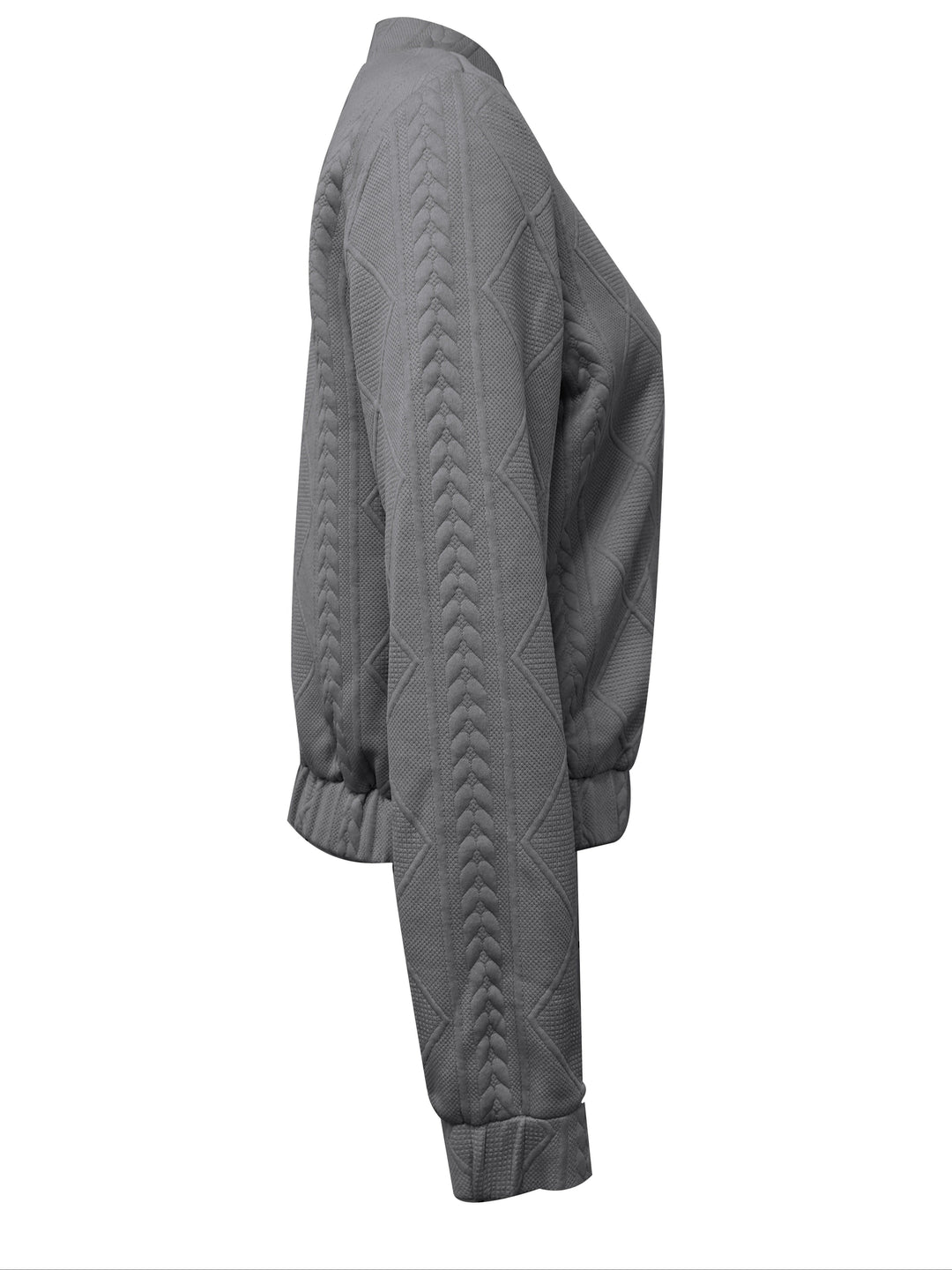 Lune London | Casual bomber jacket with solid color texture