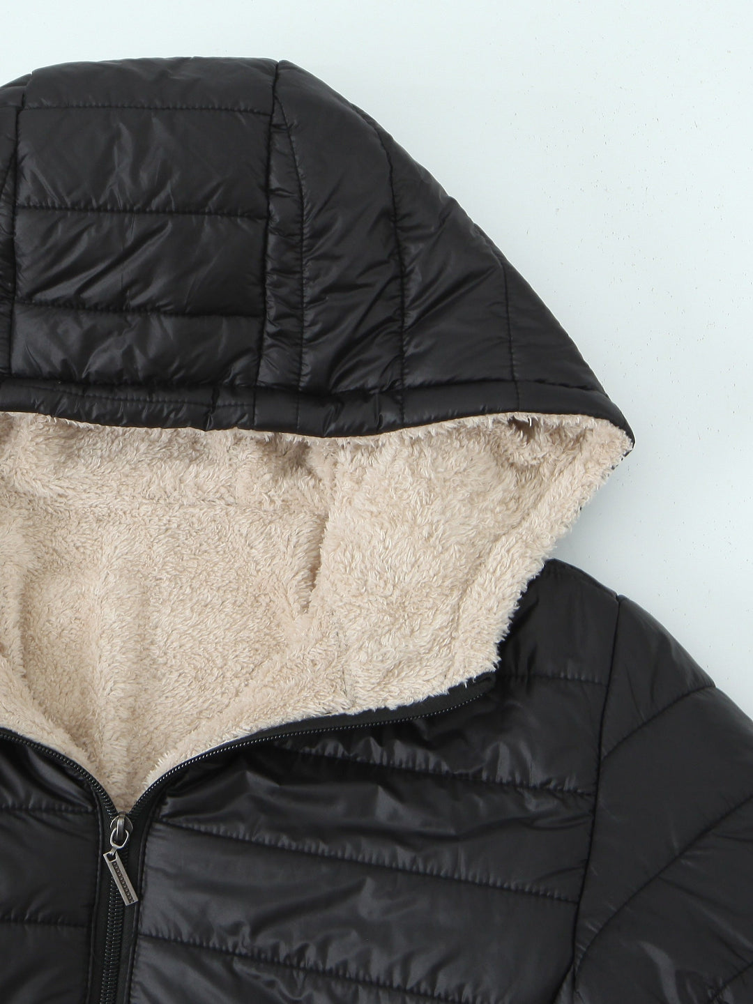 Lune London | Women's Padded Hooded Jacket in Solid Color Design