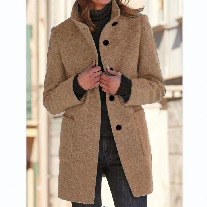 Lune London | Windproof women's coat with stand-up collar