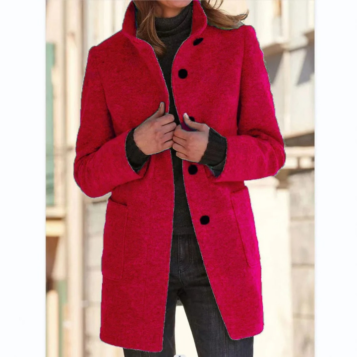 Lune London | Windproof women's coat with stand-up collar