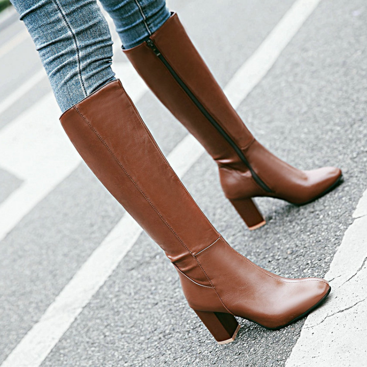 Lune London | Luxury Vegan Leather Ankle Boots with Zipper