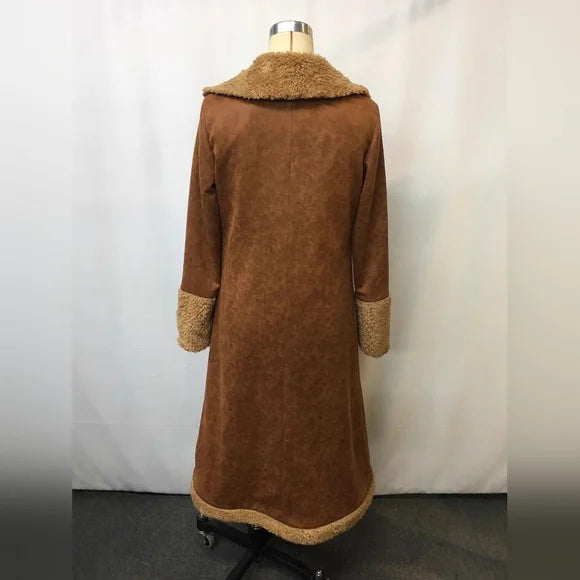 Women’s Suede Trench Coat with Practical Pockets & Timeless Design | Lune London