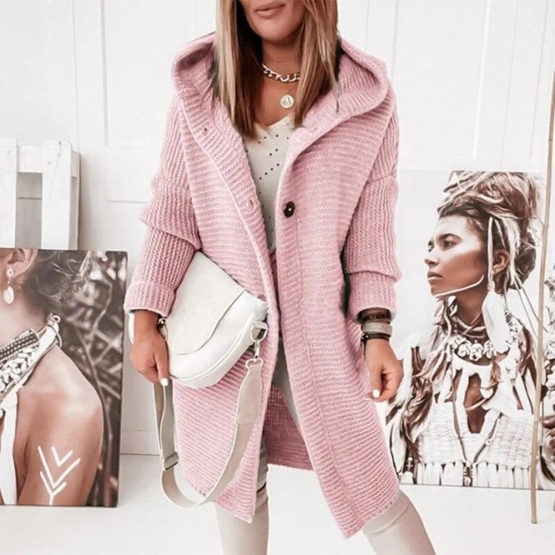 Lune London | Gilet à boutons et capuche pour femmes