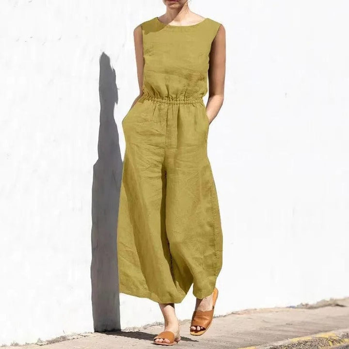 Chic und Stil | Cotton-Linen Jumpsuit