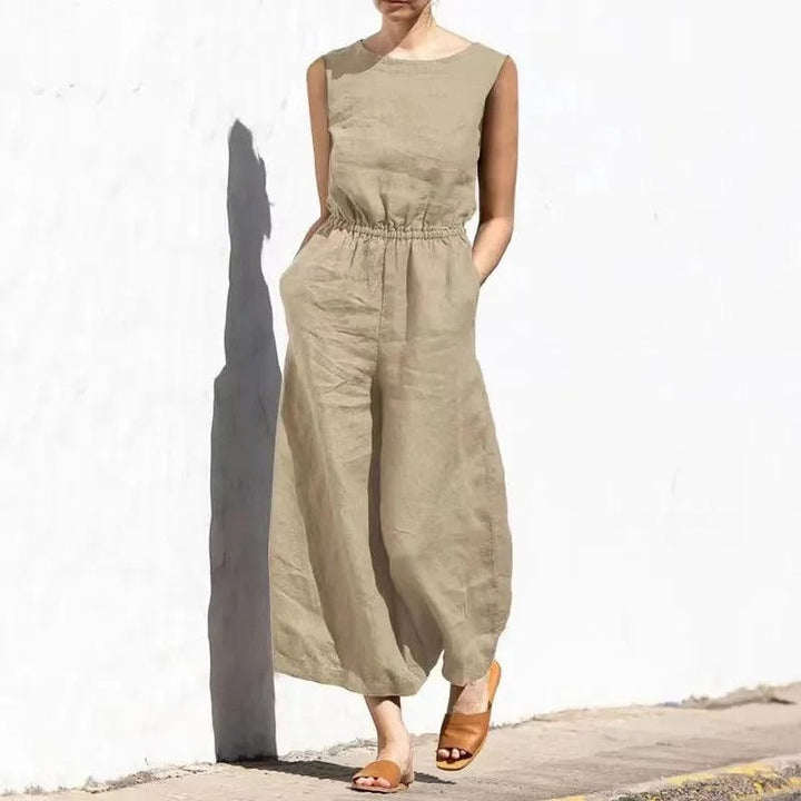 Chic und Stil | Cotton-Linen Jumpsuit