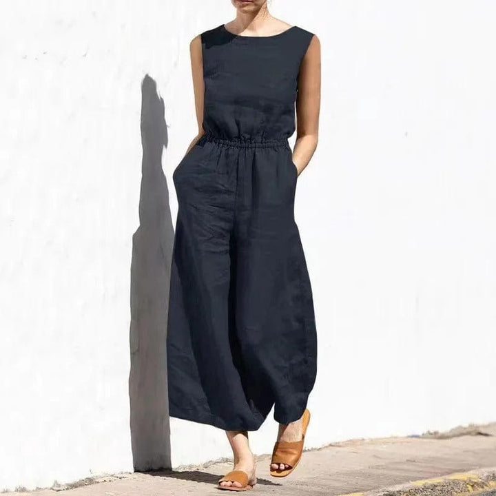 Chic und Stil | Cotton-Linen Jumpsuit