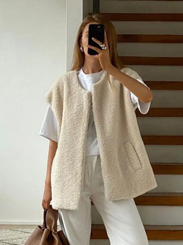 Lune London | Gilet blanc rayé