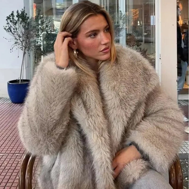 Lune London | Warm Faux Fur Coat for Women