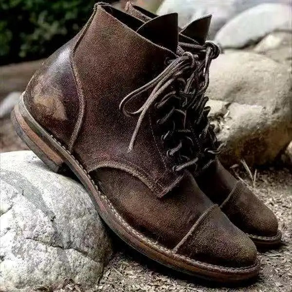 Lune London | Vintage Leather Boots with Lacing