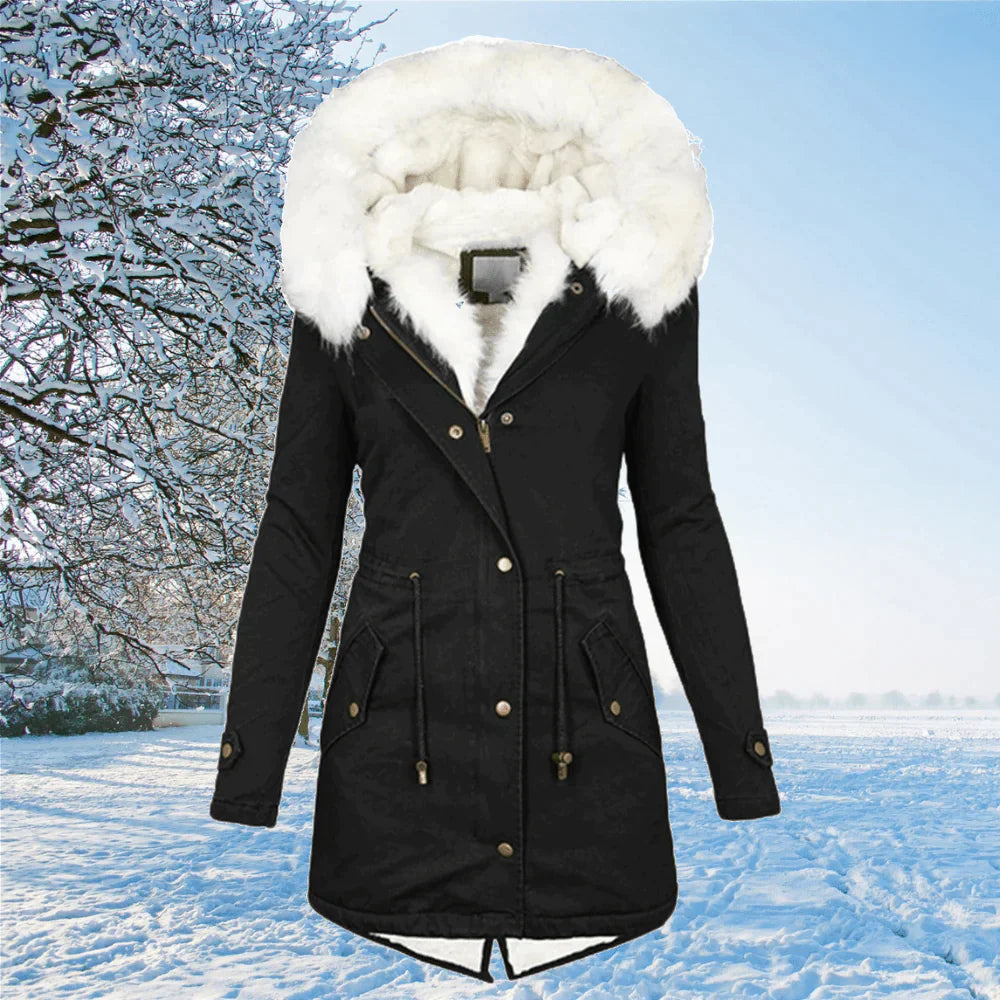 Lune London | The new parka jacket with hood and fur lining in oversized size