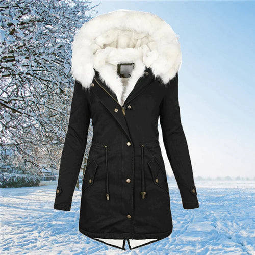 Lune London | The new parka jacket with hood and fur lining in oversized size