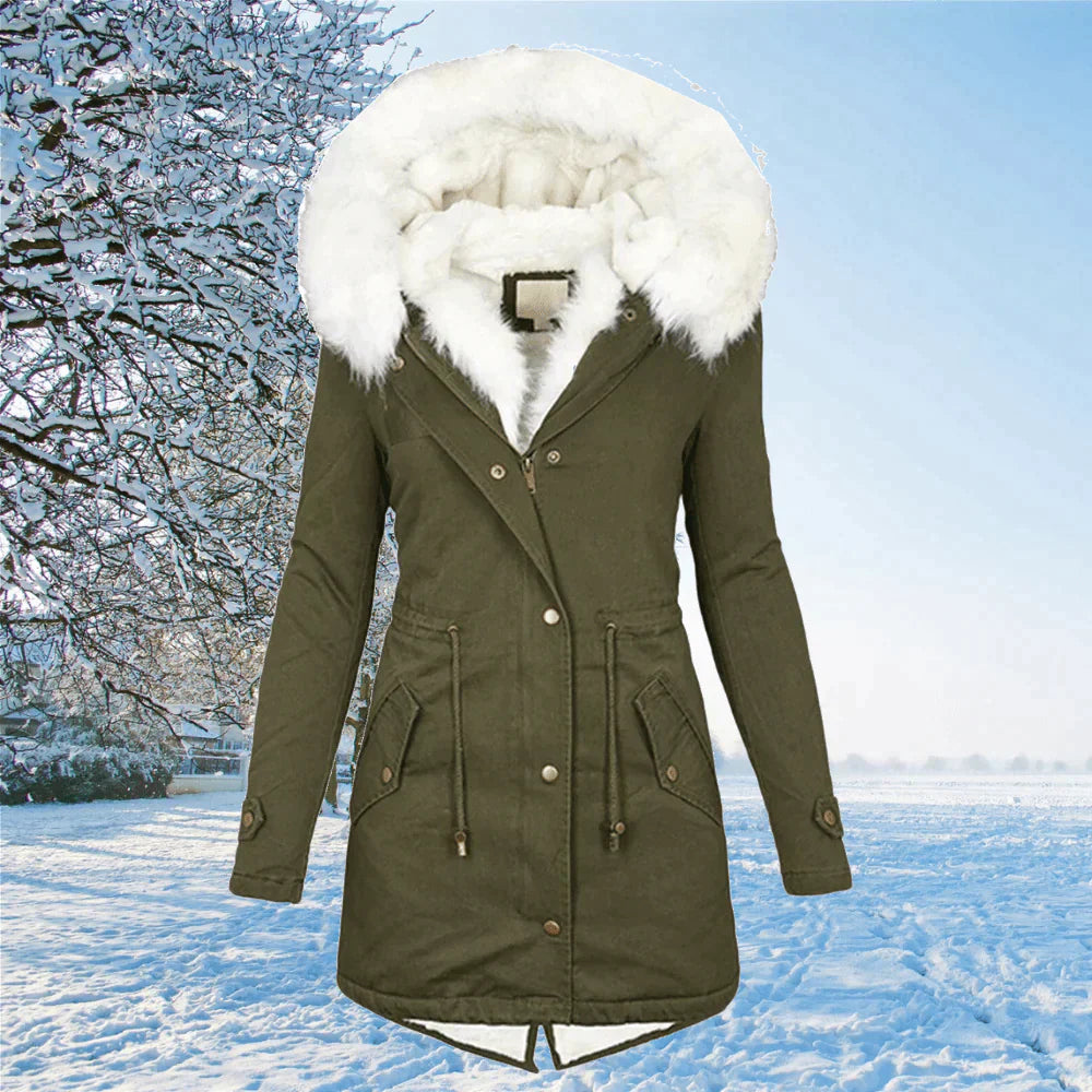 Lune London | The new parka jacket with hood and fur lining in oversized size