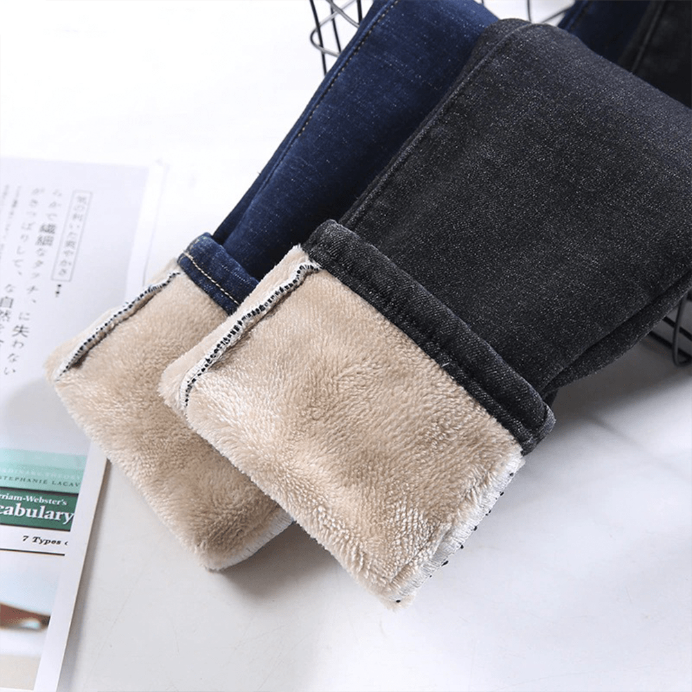 Lune London | Jeans extensibles en polaire et chauds