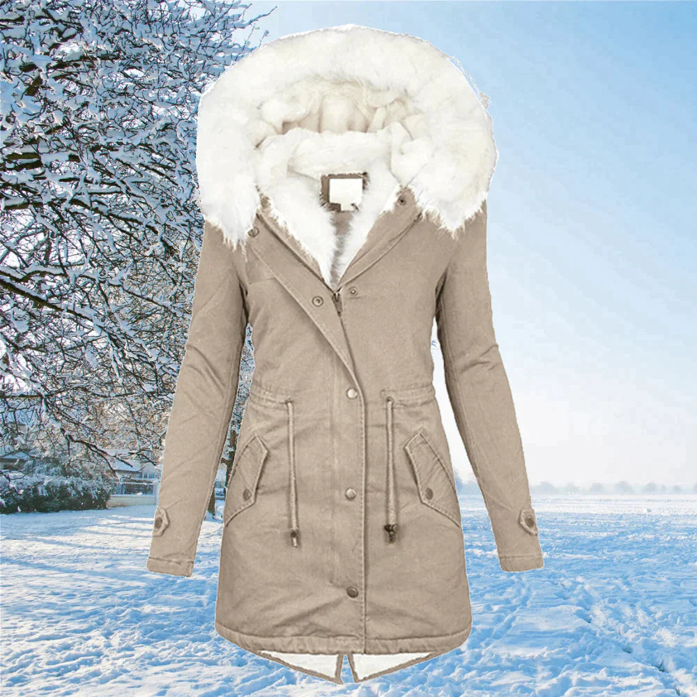 Lune London | The new parka jacket with hood and fur lining in oversized size