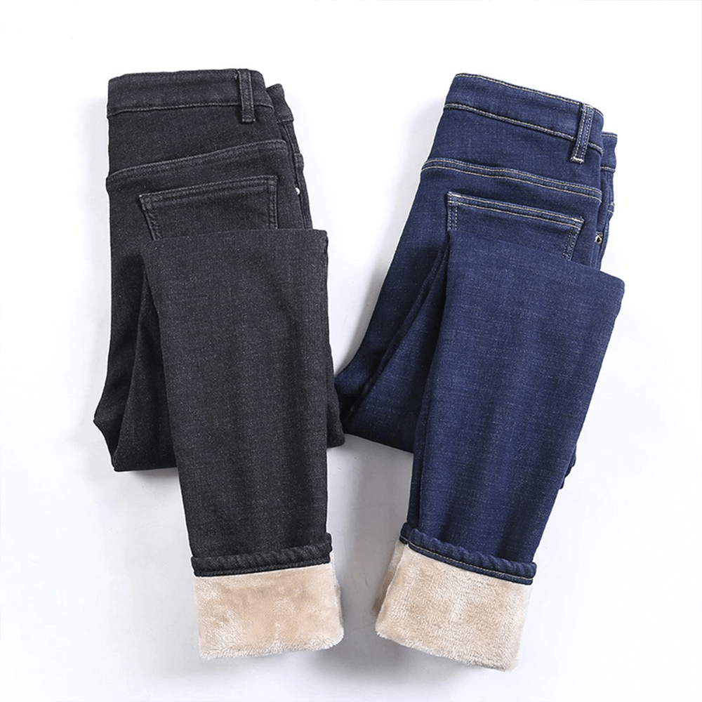Lune London | Jeans extensibles en polaire et chauds