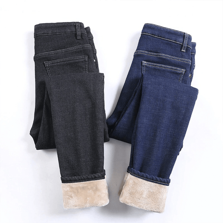 Lune London | Jeans extensibles en polaire et chauds