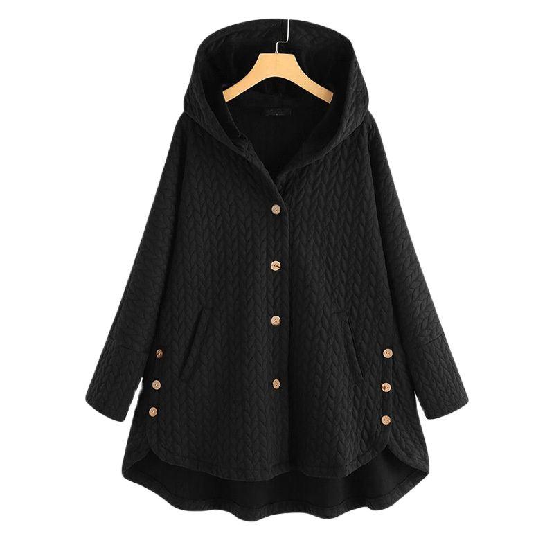 Lune London | Veste décontractée avec capuche, boutons et poches