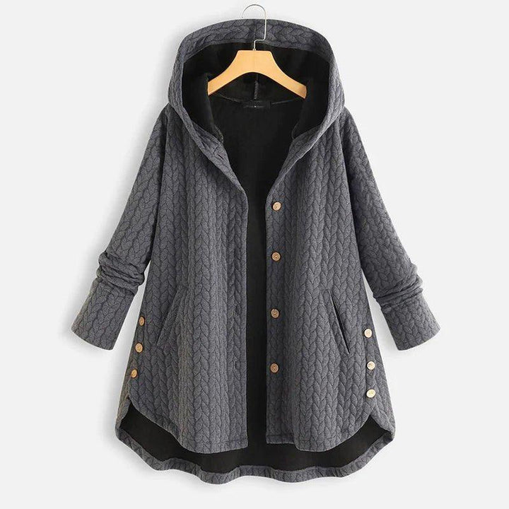 Lune London | Veste décontractée avec capuche, boutons et poches