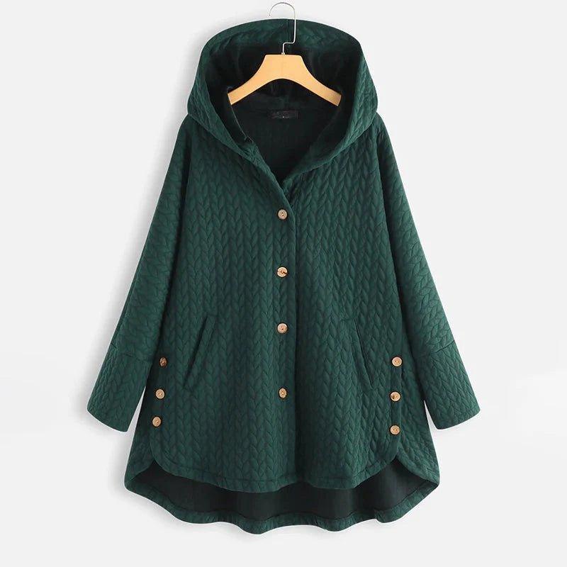 Lune London | Veste décontractée avec capuche, boutons et poches