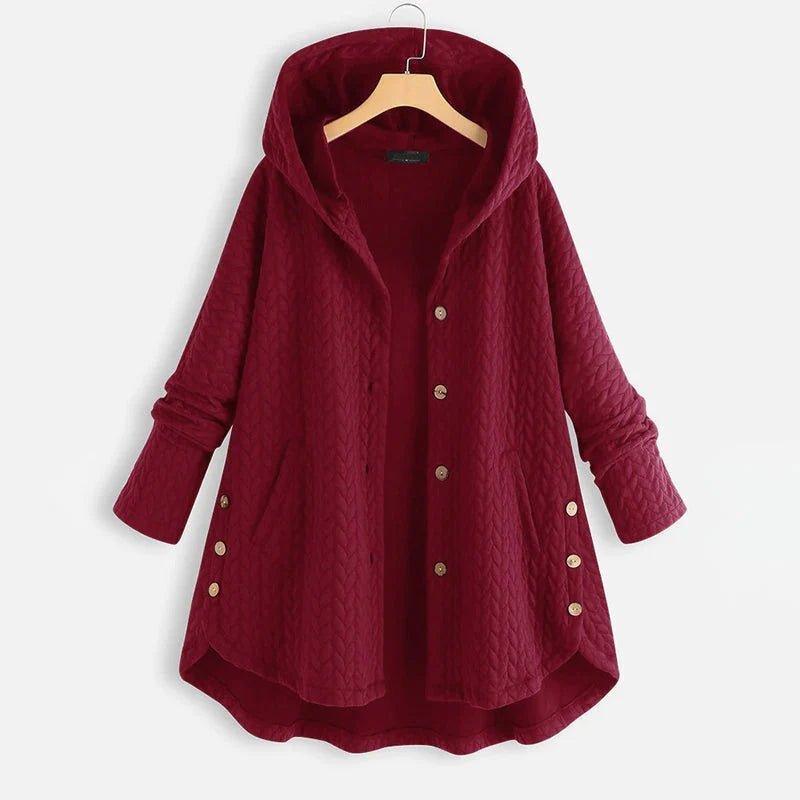 Lune London | Veste décontractée avec capuche, boutons et poches