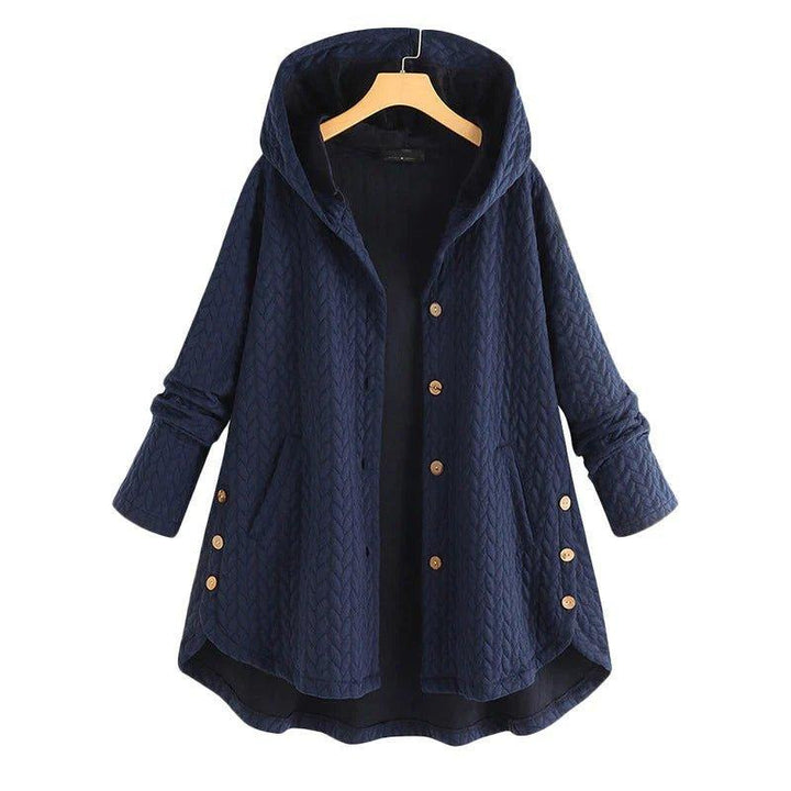 Lune London | Veste décontractée avec capuche, boutons et poches