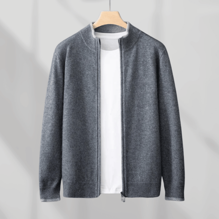 Lune London | Men's Cashmere Zip Jacket