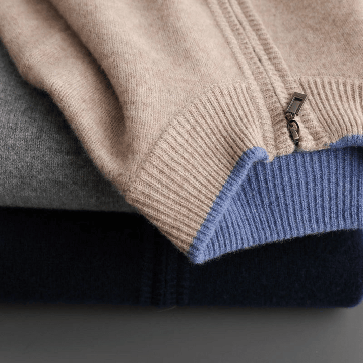 Lune London | Men's Cashmere Zip Jacket