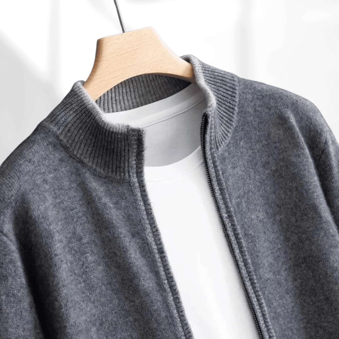 Lune London | Men's Cashmere Zip Jacket