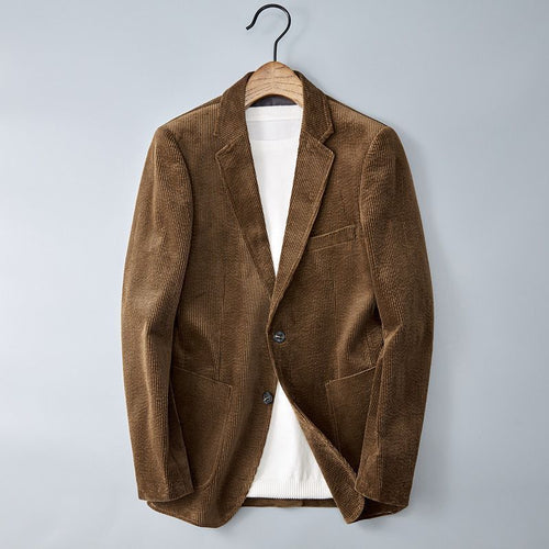 Lune London | Men's Cord Pants Jacket – Notched Lapel Smart Casual Blazer