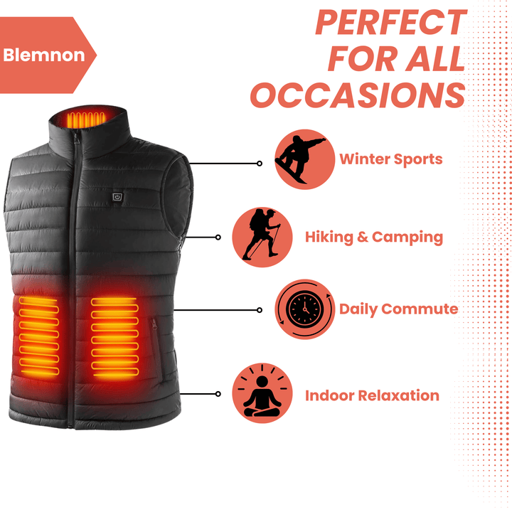 Lune London | Men's Heating Vest Lightweight Heated Body Warmer Jacket