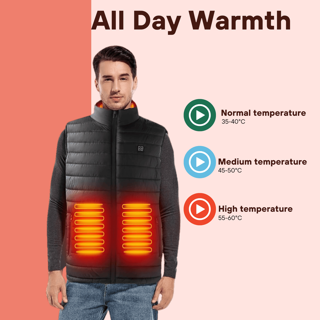 Lune London | Men's Heating Vest Lightweight Heated Body Warmer Jacket