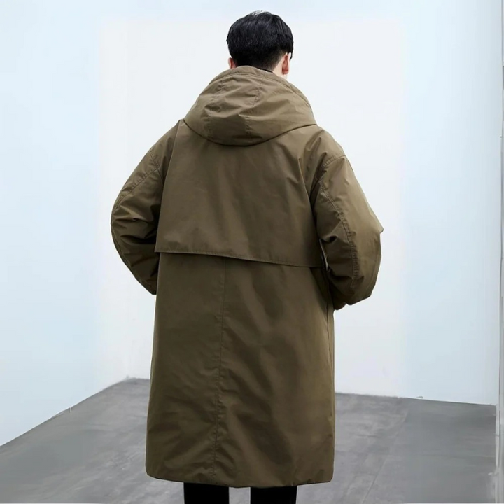 Lune London | Men's Parka Detachable Hood with Button and Zipper