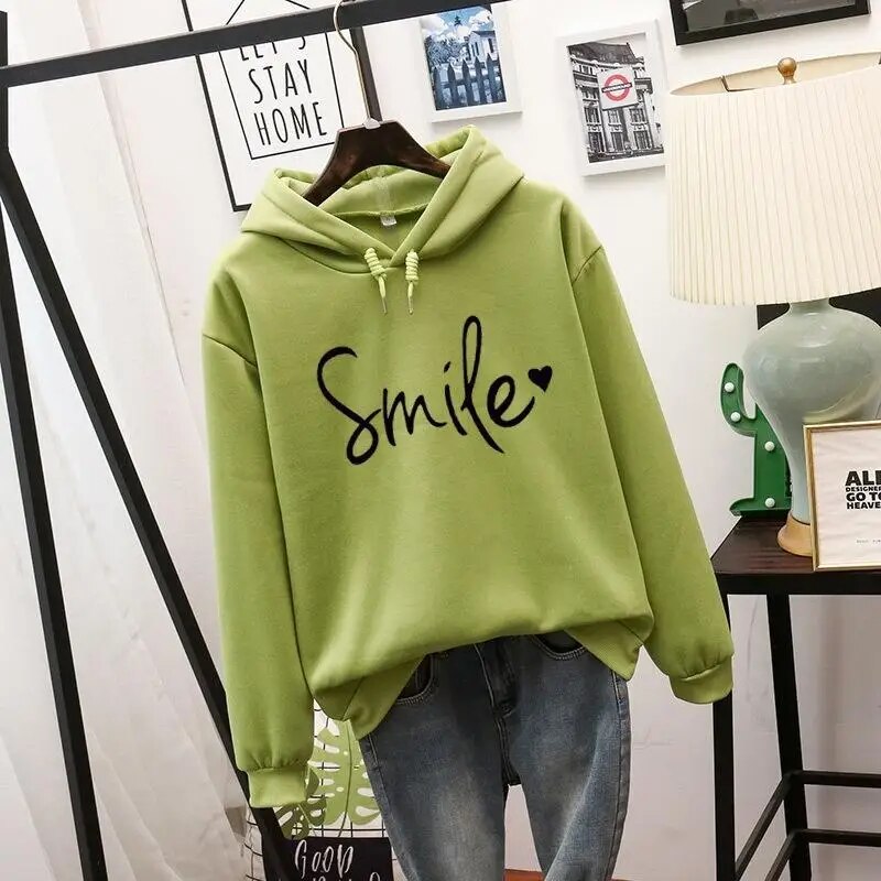 Lune London | Casual Cut Smile Hoodie for Women