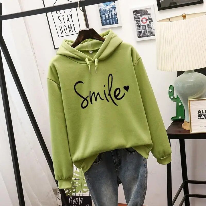 Lune London | Casual Cut Smile Hoodie for Women
