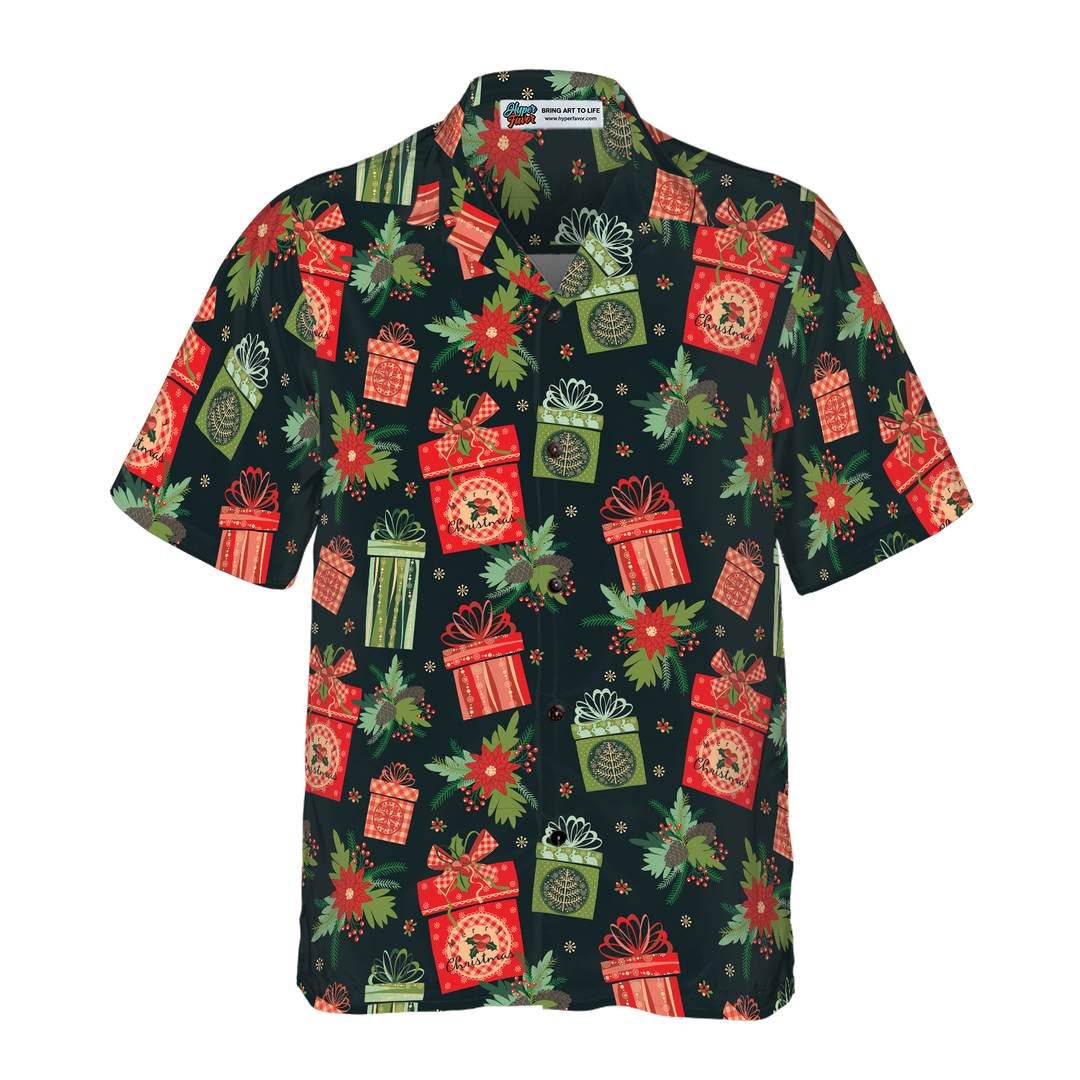 Lune London | Hyperfavor Christmas Hawaiian Shirts, Christmas Gift Print Short Sleeve Shirt, Christmas Gift Shirt Ideas for Men and Women